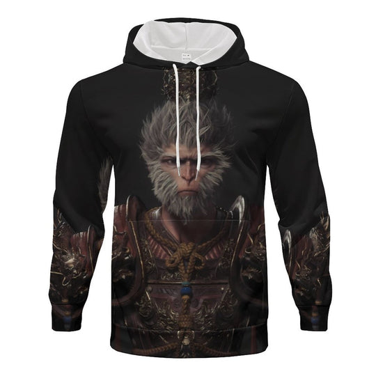 Herren Kapuzenpullover mit auffälligem Tiermotiv und praktischem Design R&B