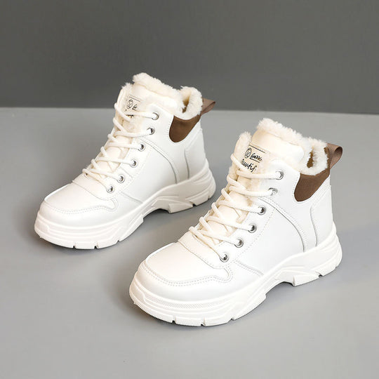 Damen Winterliche High-Top Sneakers mit kuscheligem Futter R&B