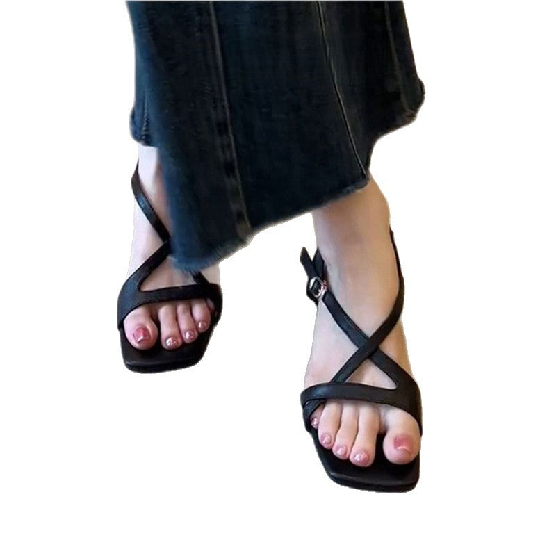 Damen elegante Slingback Sandalen mit verstellbaren Riemchen R&B