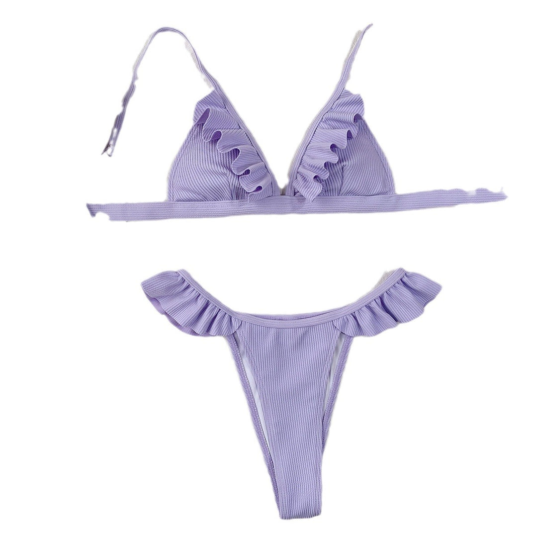 Damen Bikiniset mit voluminösen Rüschendetails R&B