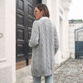 Damen Strickjacke mit strukturiertem Zopfmuster und lässigem Schnitt R&B