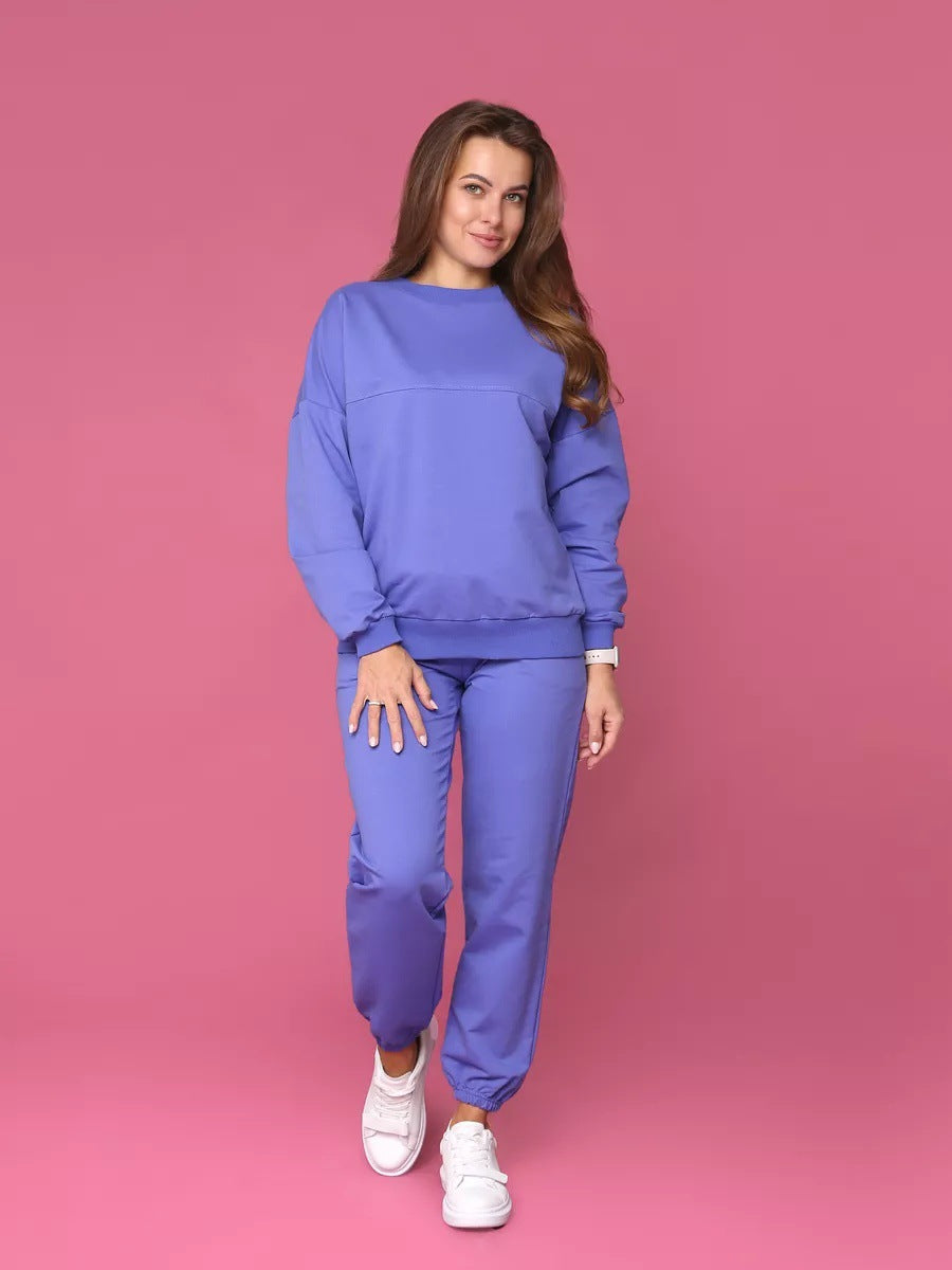 Damen Sportliches Sweatset mit elastischen Bündchen R&B