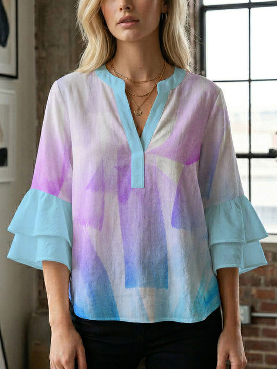 Damen Bluse mit wunderschönen floralem Design R&B
