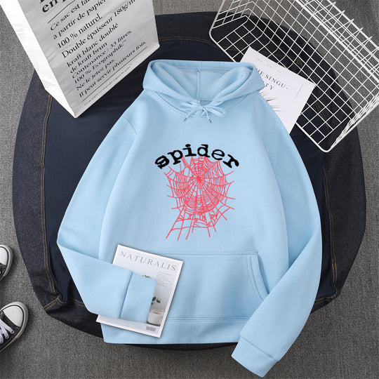 Damen Kapuzensweater mit kreativem Spinnenmotiv R&B