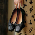 Damen Ballerina-Schuhe mit feinem Leder und zeitlosem Design