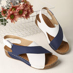 Damen Komfortable und elegante Clogs mit Kreuzriemen R&B