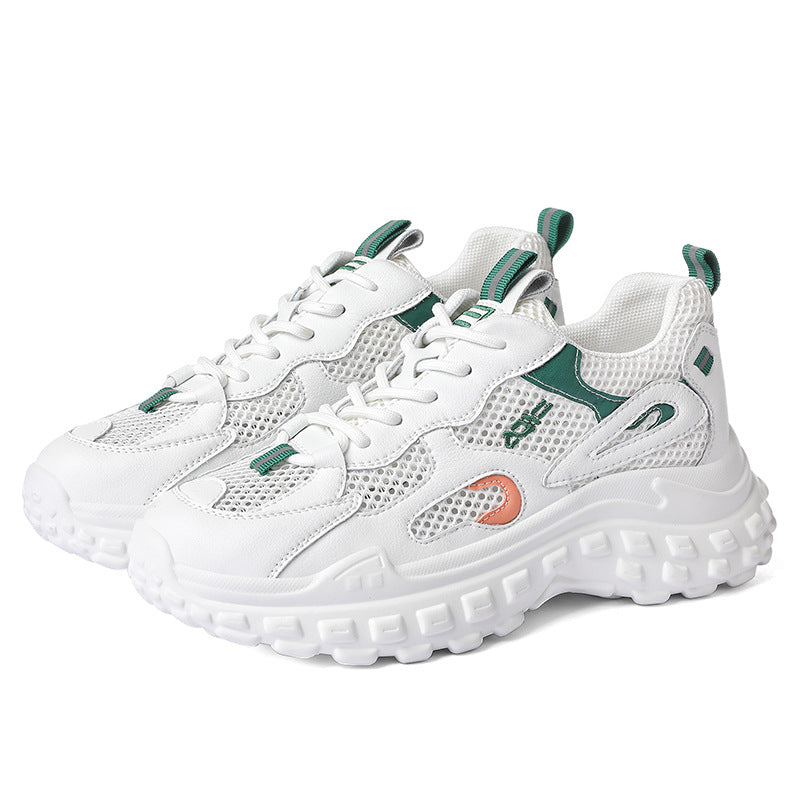 Damen modische und komfortable Trend-Sneaker mit atmungsaktivem Mesh-Obermaterial R&B