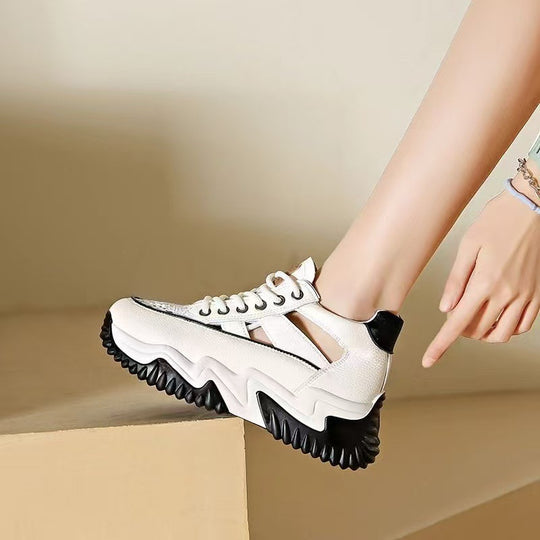 Damen Sportliche Sneaker mit rutschfester Sohle und atmungsaktiver Mesh-Oberfläche R&B