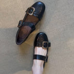 Damen Mary Jane Ballerinas mit funkelnden Schmuckdetails R&B