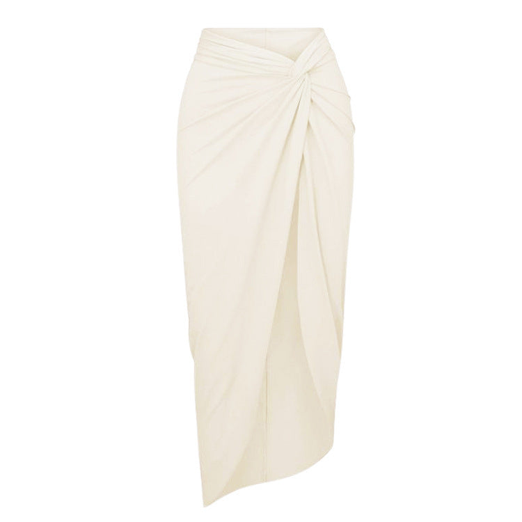 Damen Badeanzug mit raffinierten Drapierungen und eleganten Goldakzenten R&B