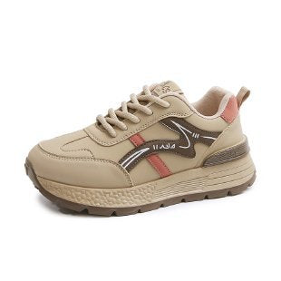 Damen modische Sneakers mit dicker Laufsohle und innovativer Fußbetttechnologie R&B