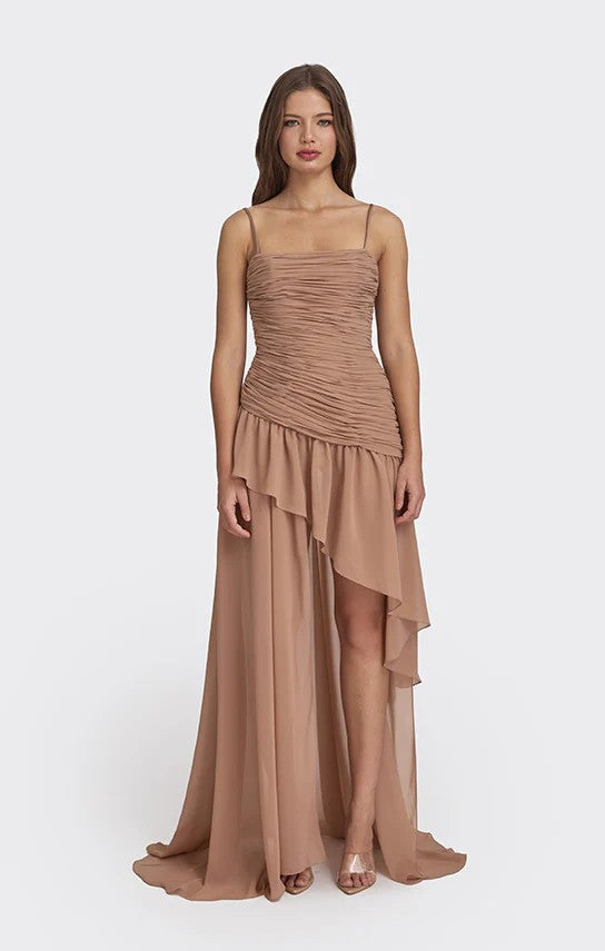 Damen Elegantes Kleid mit raffiniertem Rüschendesign R&B