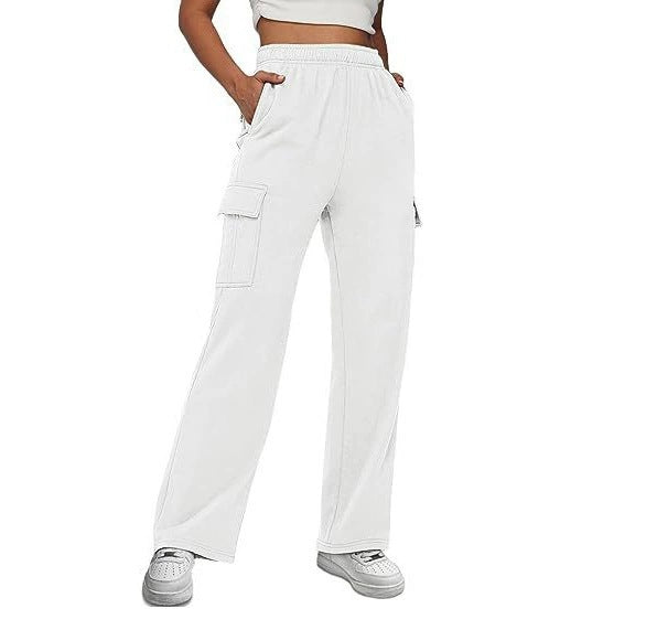 Damen Cargo-Hose mit weitem Bein und praktischen Seitentaschen R&B