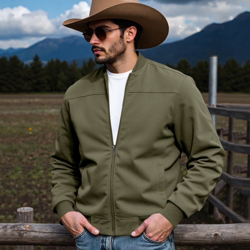 Herren Flugjacke aus hochwertigem Wildleder R&B