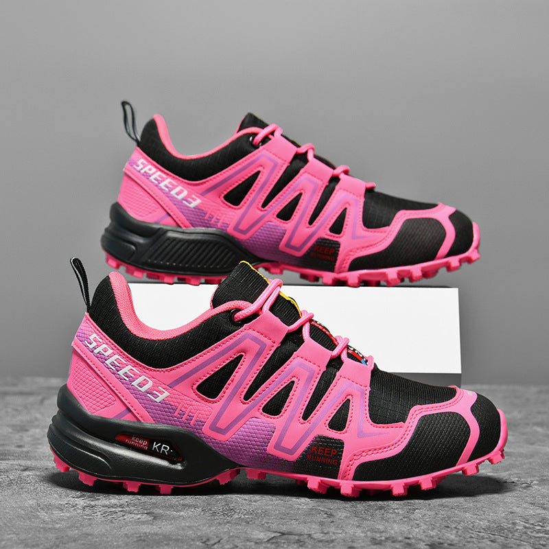 Damen Sportliche Trailrunning-Schuhe mit rutschfester Profilsohle und atmungsaktivem Obermaterial R&B