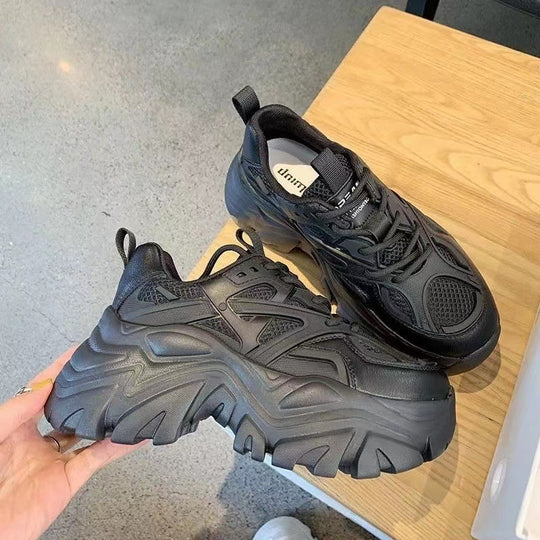 Damen Sportliche chunky Sneakers mit rutschfester Sohle und atmungsaktiver Mesh-Oberfläche R&B