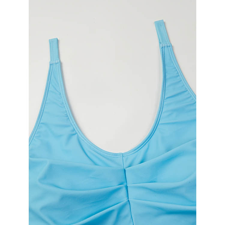 Damen Badeanzug-Set mit stilvollem Oberteil und hoch geschnittenem Höschen R&B