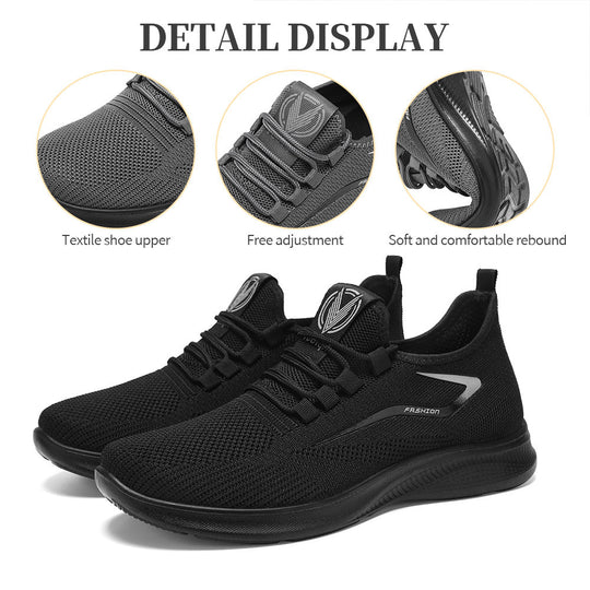 Damen Leichte und atmungsaktive Sport-Sneaker mit elastischer Stricktechnologie R&B