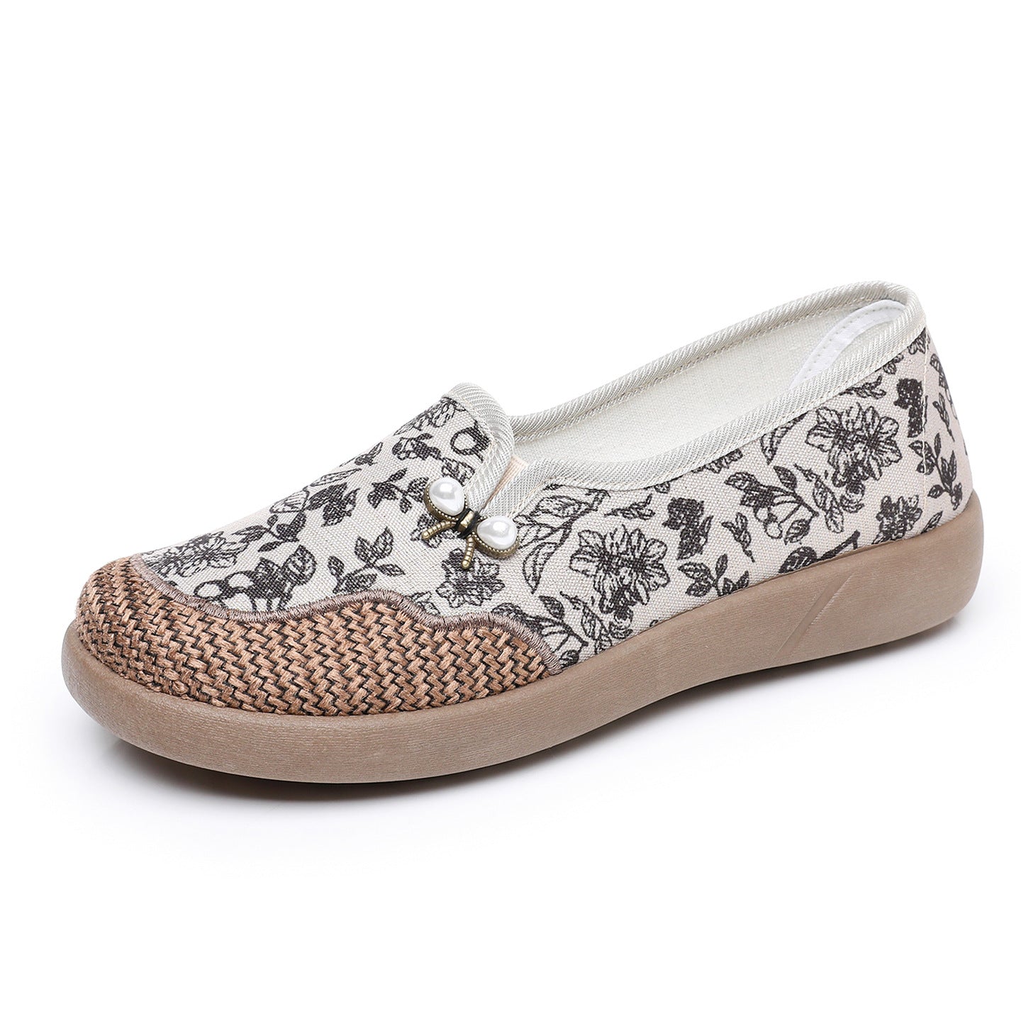 Damen modische Freizeitschlappen mit floralem Design R&B