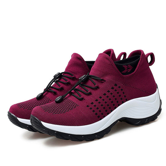 Damen Leichte und atmungsaktive Sportschuhe mit flexiblem Schnellschnürsystem R&B