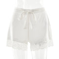 Damen Luxus Nachtshorts mit eleganter Spitzendetail R&B