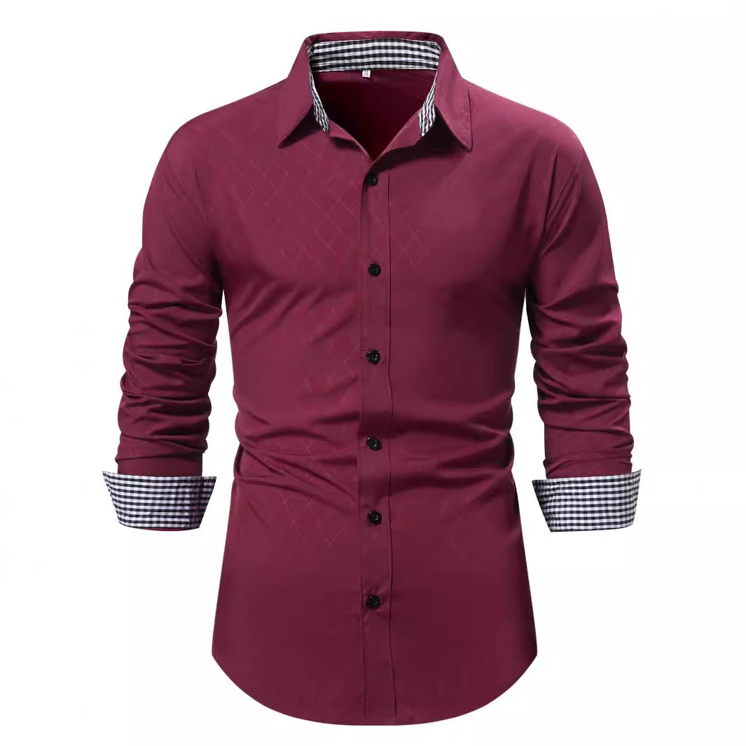 Herren Langarmhemd R&B