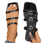 Damen Modische Sandalen mit funkelnden Strassdetails und elegantem Riemendesign R&B