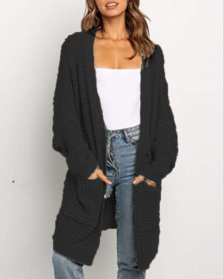 Damen Grobstrickjacke mit tiefen Taschen und lässiger Passform R&B