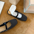 Damen Komfortable Clogs mit modischem Punktenmuster und verstellbarem Riemen