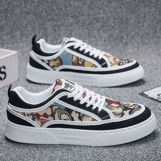 Damen Sneakers mit grafischem Muster und bequemer Sohle R&B