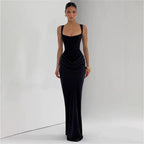 Damen Elegantes Maxikleid mit raffiniertem Drapierungseffekt R&B
