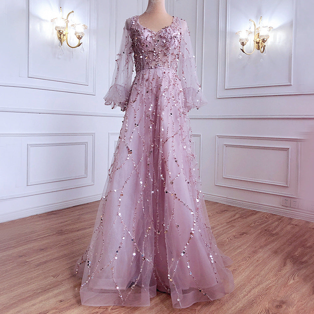 R&B | Socialite Aura Königin Langes Kleid