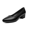 Damen elegante Pumps mit strukturiertem Blockabsatz