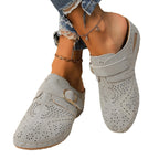 Damen modische Mokassins mit luftiger Perforation und dekorativem Schnürdesign R&B