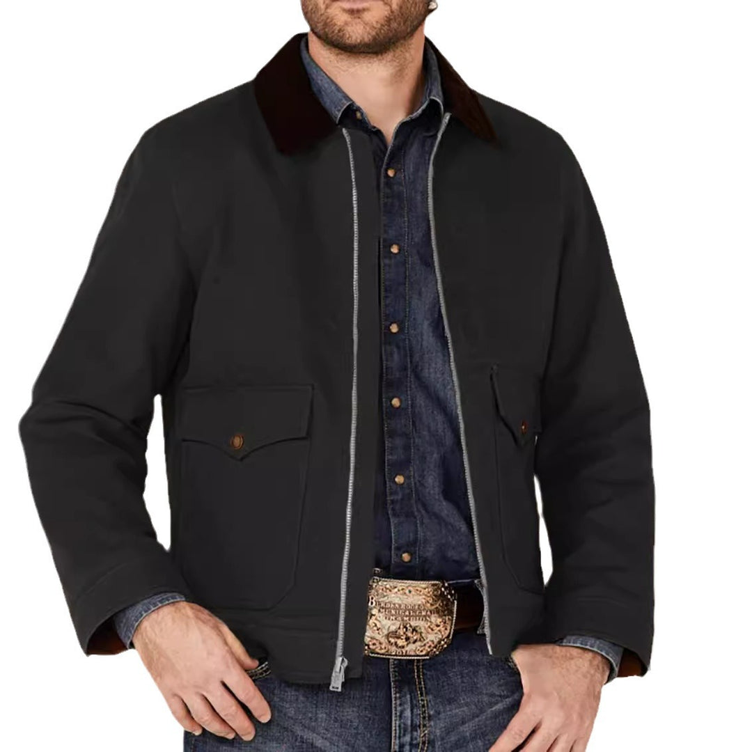 Herren rustikale Utility-Jacke mit praktischen Taschen R&B