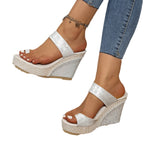 Damen Wedge-Sandalen mit atmungsaktivem Obermaterial und komfortablem Fußbett R&B