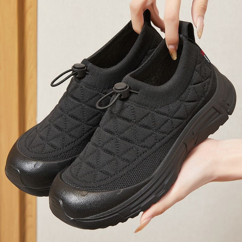Damen Ultraleichte Slip-On Sneakers mit elastischem Ansatz und rutschfester Sohle R&B