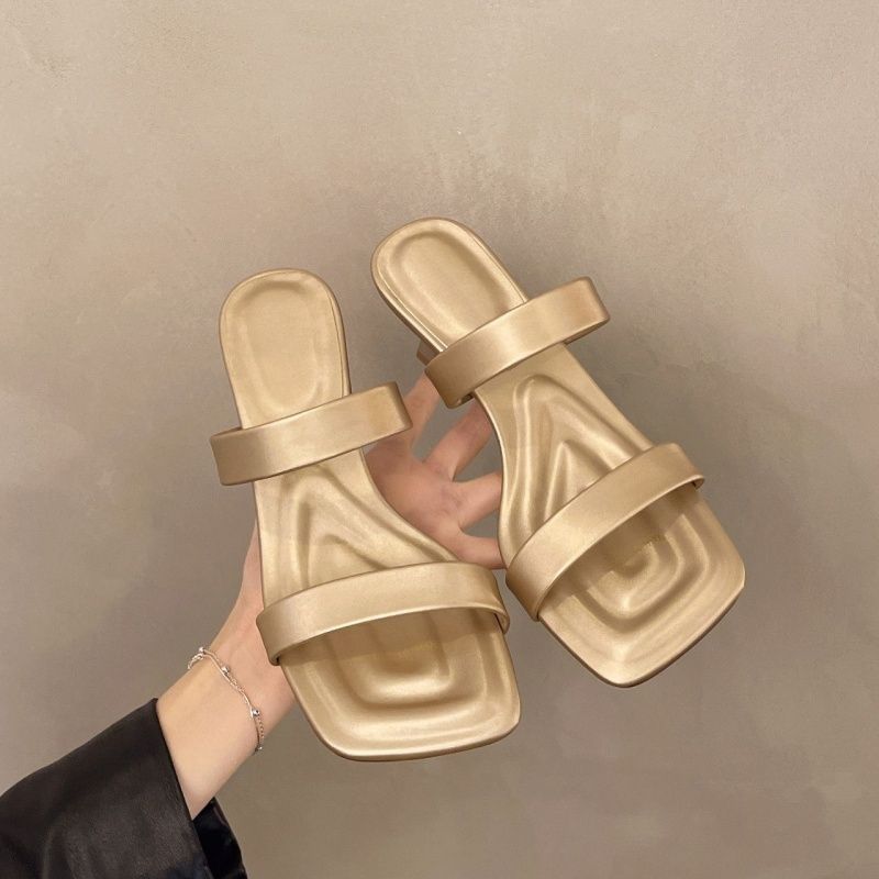 Damen elegante Plateau-Sandalen mit breiten Riemen und komfortablem Blockabsatz R&B