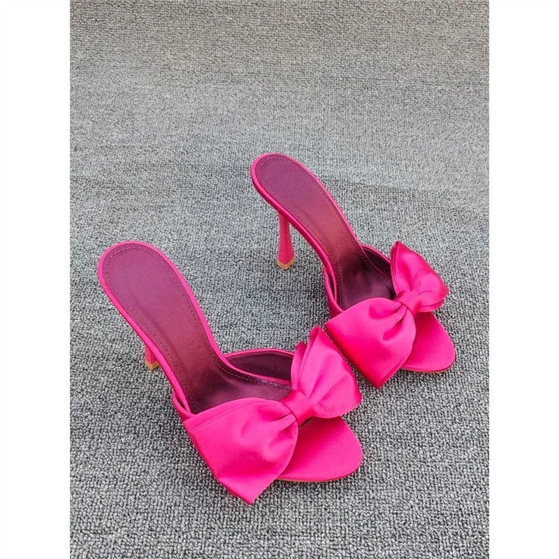 Damen High Heel Sandalen mit kunstvollem Schleifendesign R&B