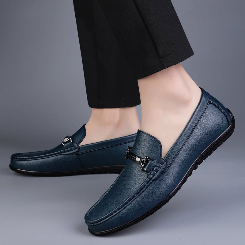 Damen Elegante Mokassins aus hochwertigem Leder mit modischem Schnallenverschluss R&B