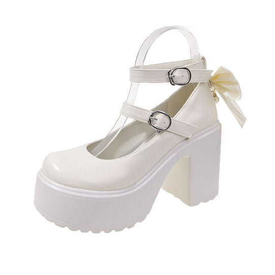 Damen Modische Plateau-Sandalen mit Schleifen-Detail R&B