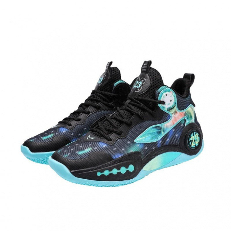 Damen Sportliche High-Top Basketball-Sneaker mit atmungsaktiver Oberflächenstruktur und innovativem Dämpfungssystem