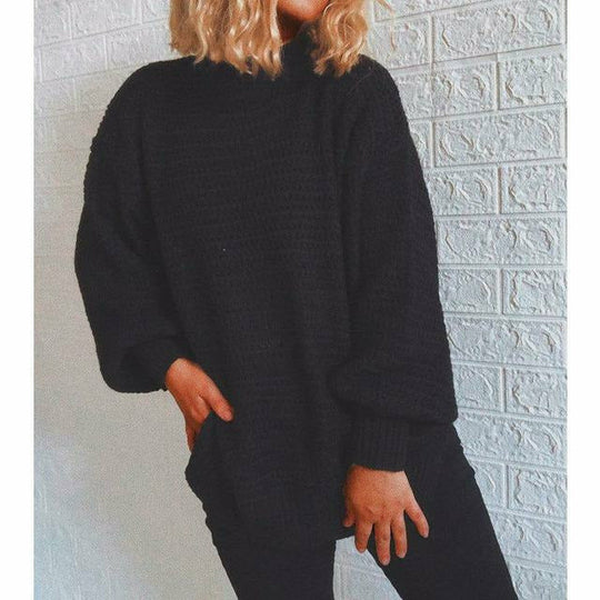 R&B | Fester Strickpullover mit Geripptem Muster