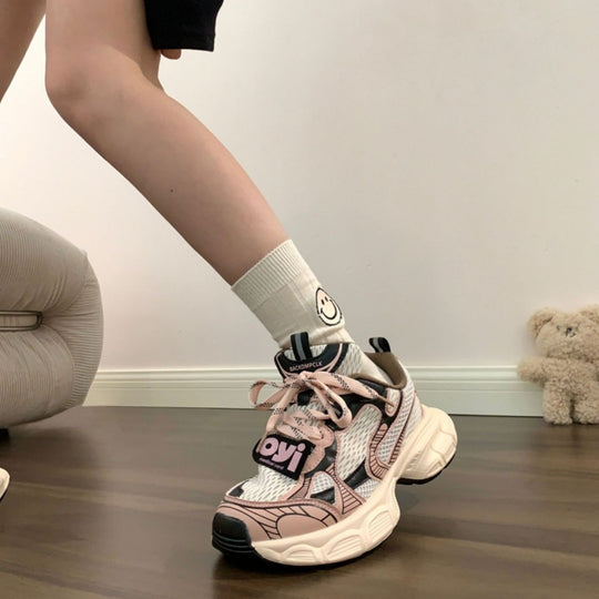 Damen Atmungsaktive Lauf Sneakers mit gepolsterter Sohle und trendigem Design R&B