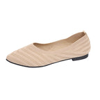 Damen elegante Ballerinas aus atmungsaktivem Strickmaterial R&B