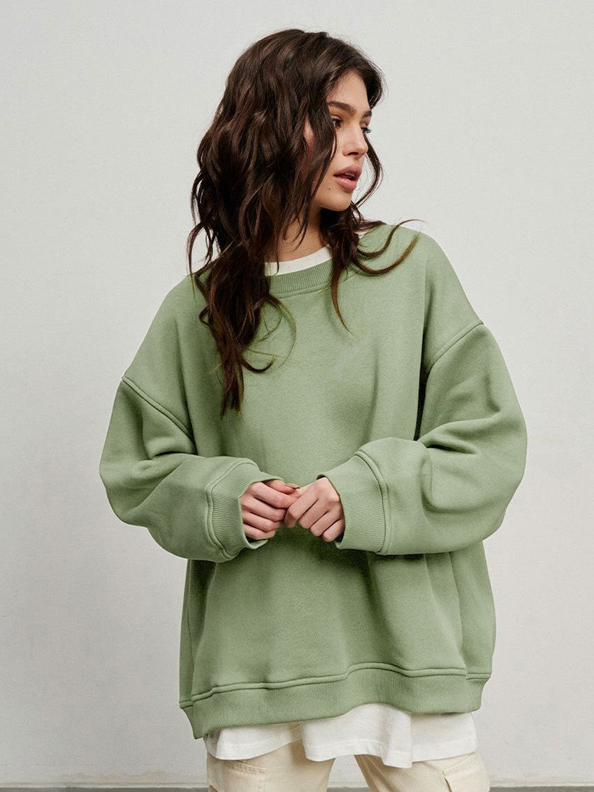 Damen lässiger Oversized Sweatshirt R&B