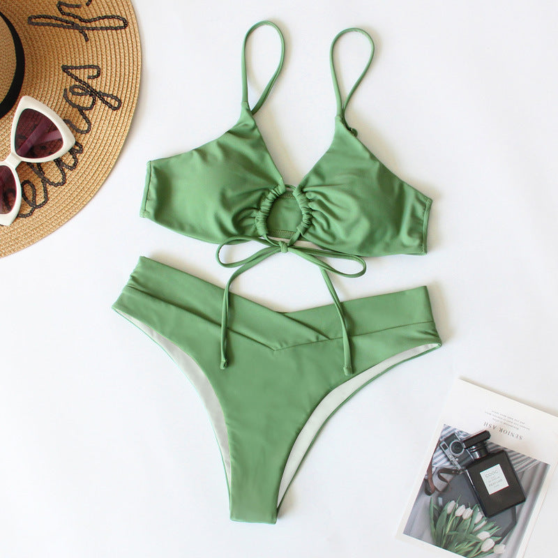 Damen Sportives Bikini-Set mit verstellbaren Trägern R&B