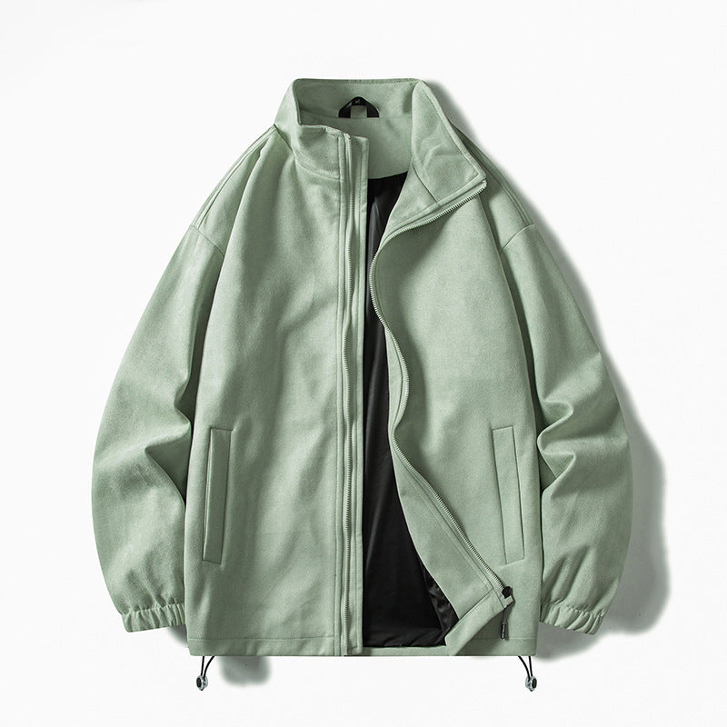 Herren Fleecejacke mit elastischen Bündchen und praktischen Taschen R&B