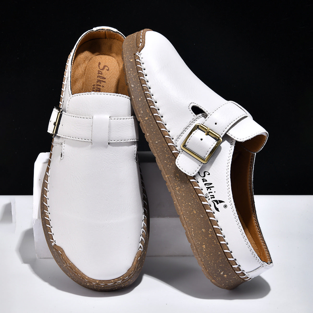 Herren Komfortable Clogs mit verstellbarem Riemen R&B