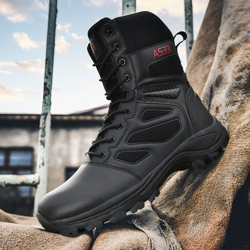 Damen High-Top Outdoor-Sicherheitsstiefel mit rutschfester Sohle und atmungsaktivem Obermaterial R&B